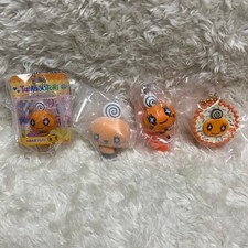 Tamagotchi Memetchi 4Pc Set Blister Pack Prizes, Colorful Charms, No