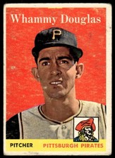 1958 TOPPS WHAMMY DOUGLAS 306 GOOD RC BASEBALL PITTSBURGH PIRATES
