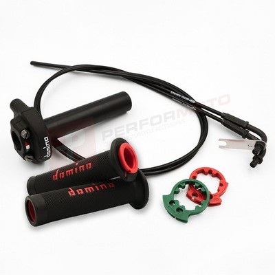 Domino XM2 Quick Action Gasgriffsets mit A010 Griffen passend für Beeline Bikes