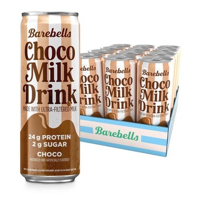 Barebells Milk Drink Ultra Filtered Chocolate Flavor Protein 12x 325ml ea NEW