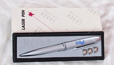 Vintage NIB Intel Laser Pointer Pen Light Promo All Metal Tested