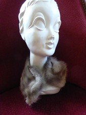 etole, col, echarpe vintage fourrure