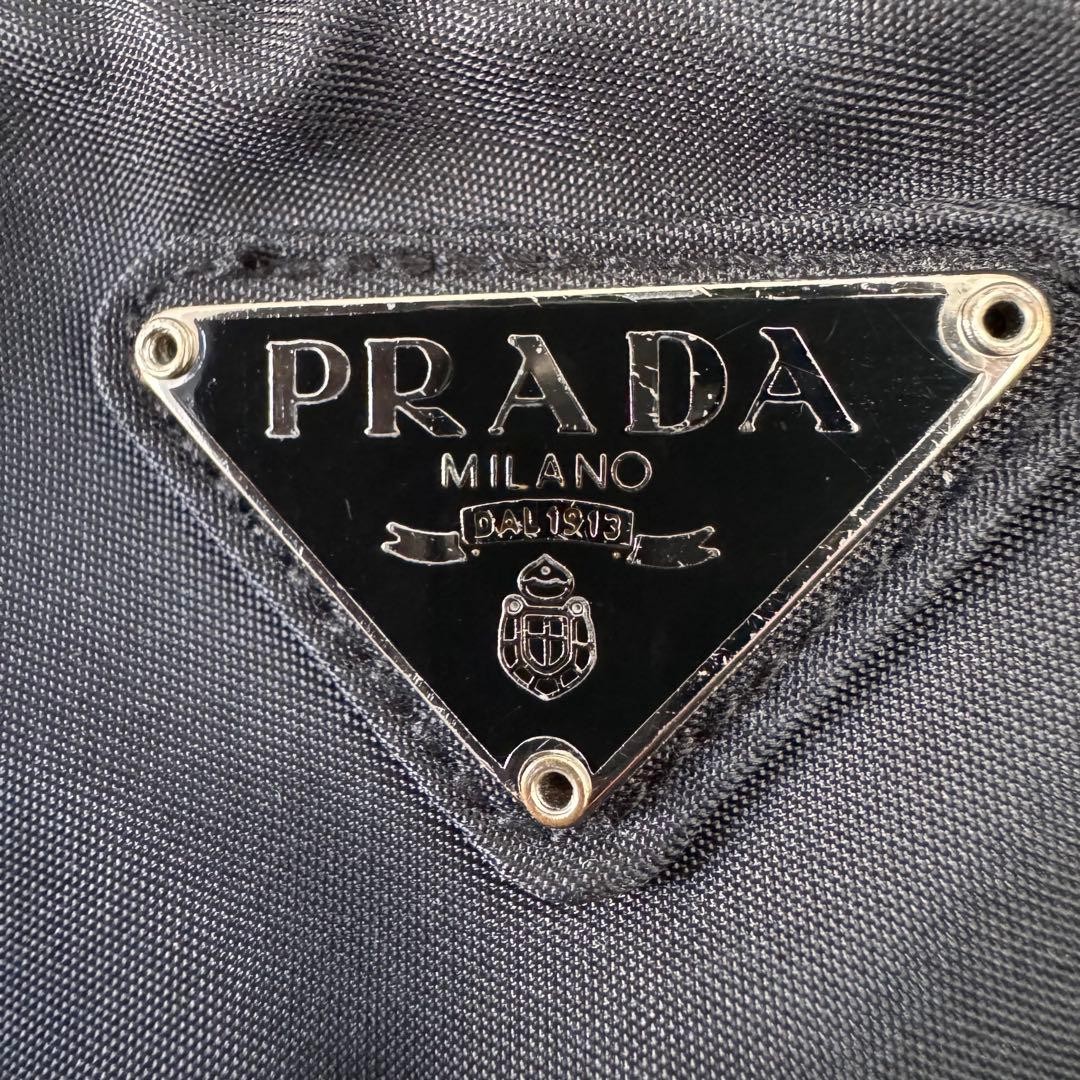 Excellent condition PRADA triangular logo tessuto… - image 13