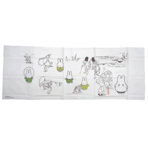Marimo Craft Miffy x Choju-giga Tenugui (Japanese hand towel) - Festival Theme -
