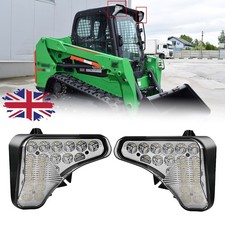 2X LED Headlight For Track Loaders T450 T550 Bobcat Skid Steer Loaders A770 S450