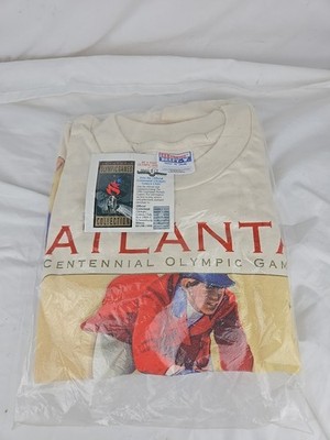 Atlanta Olympic Games 1996 Centennial Authentic T-Shirt XL Original Sealed Bag
