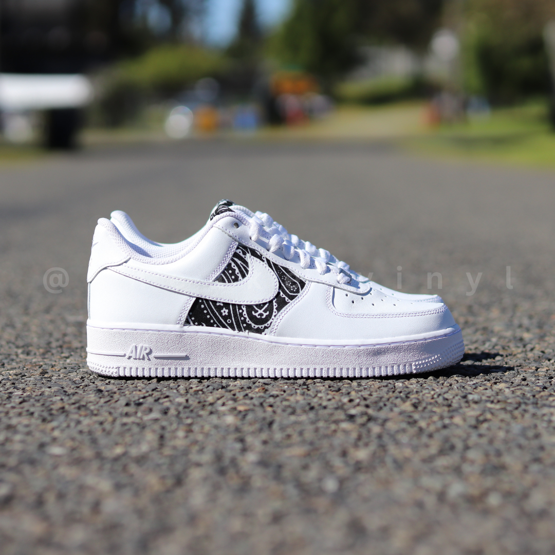 Custom Air Force 1 Low Black Bandana NWT | eBay display picture 2