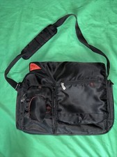 Fisher Price Messenger Diaper Bag Fast Find Black Insulated Pocket Clean