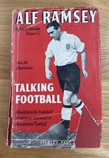 ALF RAMSEY - TALKING FOOTBALL - SIGNED HARDBACK - GOOD