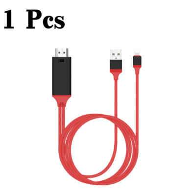 HDMI Mirroring AV Cable Phone to TV HDTV Adapter 1080P For iPhone 13 12 11 14 8
