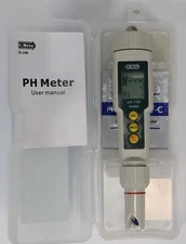 Dr. Meter PH-100 Ph Meter - New Batteries, Case, Manual, TESTED!