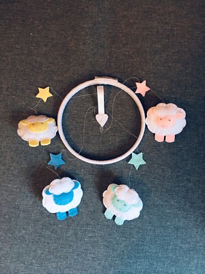 **HANDMADE** The Sleepy Sheep Collection - Mobile Deko Kinderzimmer Schlafzimmer Kind