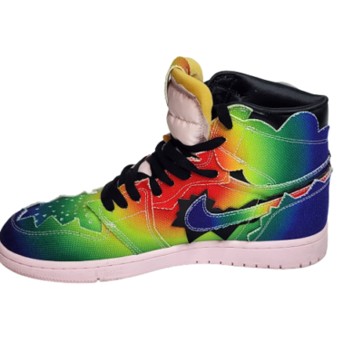 Size 9 - Jordan 1 Retro OG High x J Balvin Tie Dye **Excellent