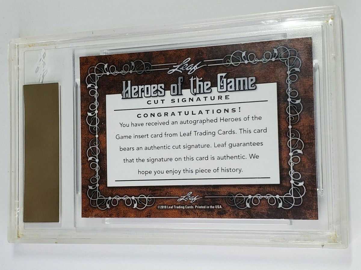 2018 Leaf Heroes of the Game - Cut Signatures Isiah Thomas (AU