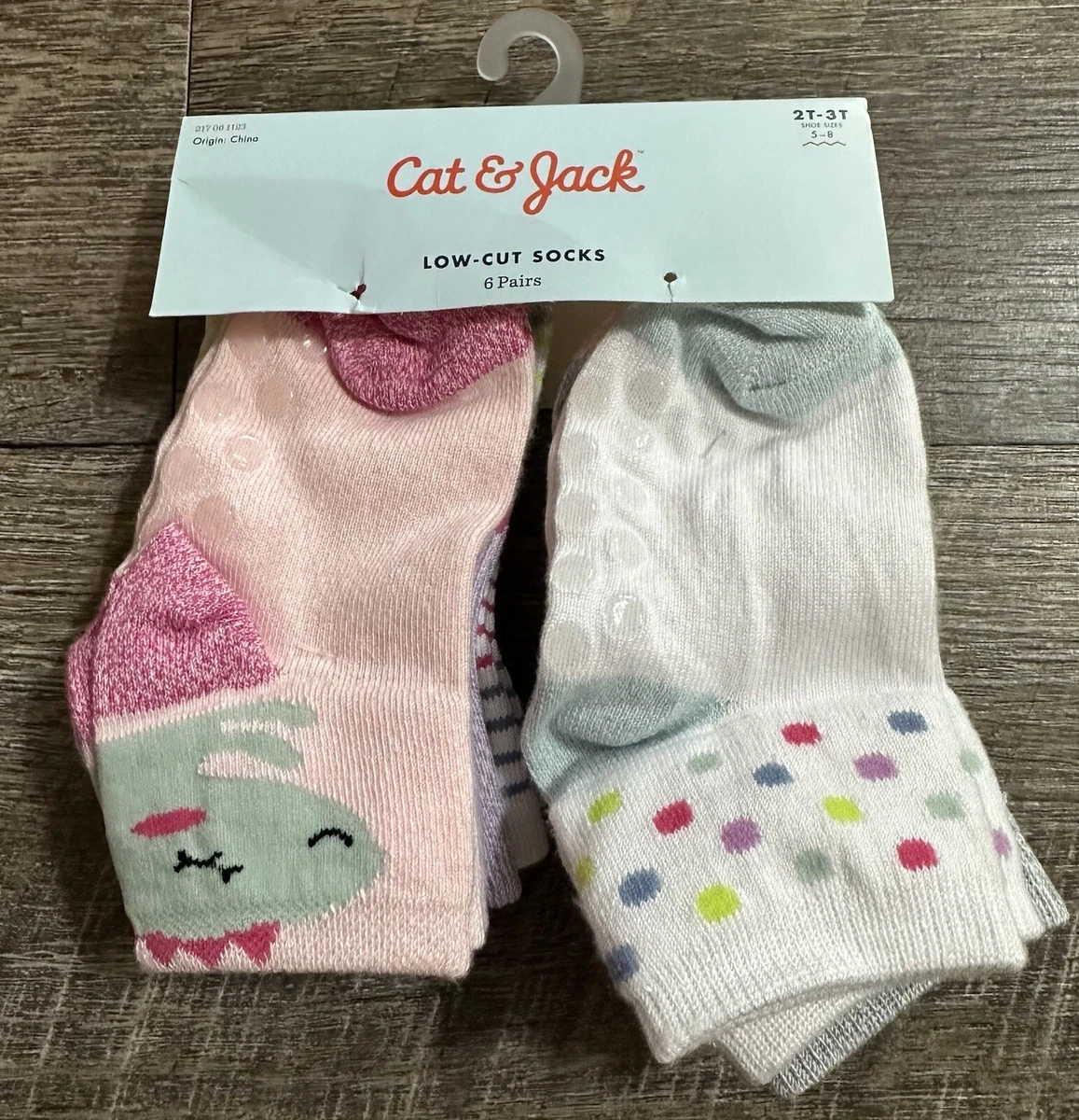 Cat Jack Low Cut Socks Size 2T 3T Shoe Size 5 8 6 Pairs New eBay