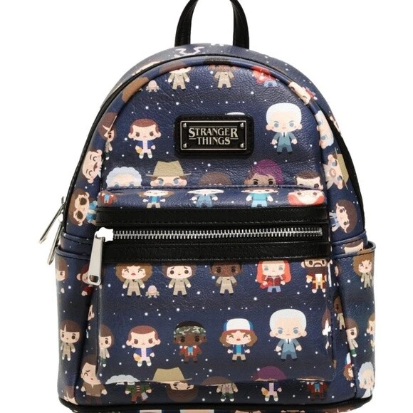Loungefly Stranger Things Chibi Print Backpack Rare