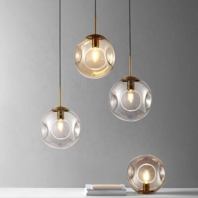 Grübchen Glas Pendelleuchte - elegante Hängelampe Leuchte für Küche, Insel