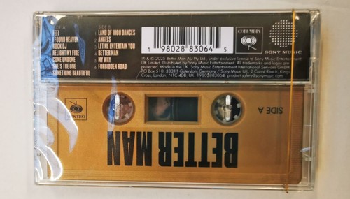 ROBBIE WILLIAMS Cassette Better Man Original SOUNDTRACK GOLD Cass Tape SEALED - Foto 3 di 8