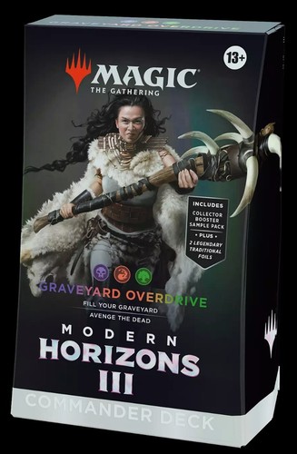 Magic Commander Deck "Graveyard Overdrive" Modern Horizon III 3 English Sealed prezzo ebay