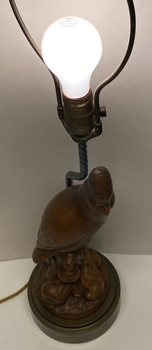 Gorgeous Ceramic Large Scale Hollywood Regency Cockatoo (Parrot) Lamp - Picture 4 of 13