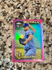 2024 Topps Chrome Pink Refractor Steven Cruz RC Kansas City Royals SP
