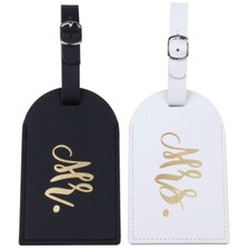 Mr Mrs Travel Luggage Bag Tags Wedding Bridal Gift Suitcase Address Name Label