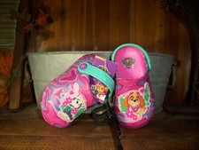 PAW PATROL GIRLS TODDLER SLIP ON CASUAL SHOES SIZE 5-6 RUBBER BEACH POOL NEW