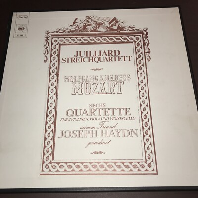 Mozart 6 Quartette 2 Violinen Viola Violoncello 3 LP Box Juilliard Quartett B467
