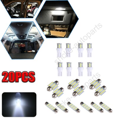 20Pcs 31MM Festoon DE3175 LED Map/Dome Interior Light Bulbs 6000K White