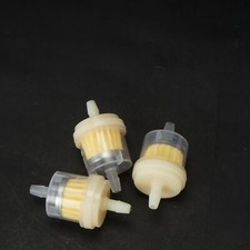 3X UNIVERSAL BENZINFILTER / KRAFTSTOFFFILTER VORFILTER 6mm 7mm Gas Inline Neu