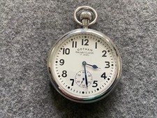 Gotham Railway Classic 17 Jewel Mechanical Wind Up Vintage Pocket Watch