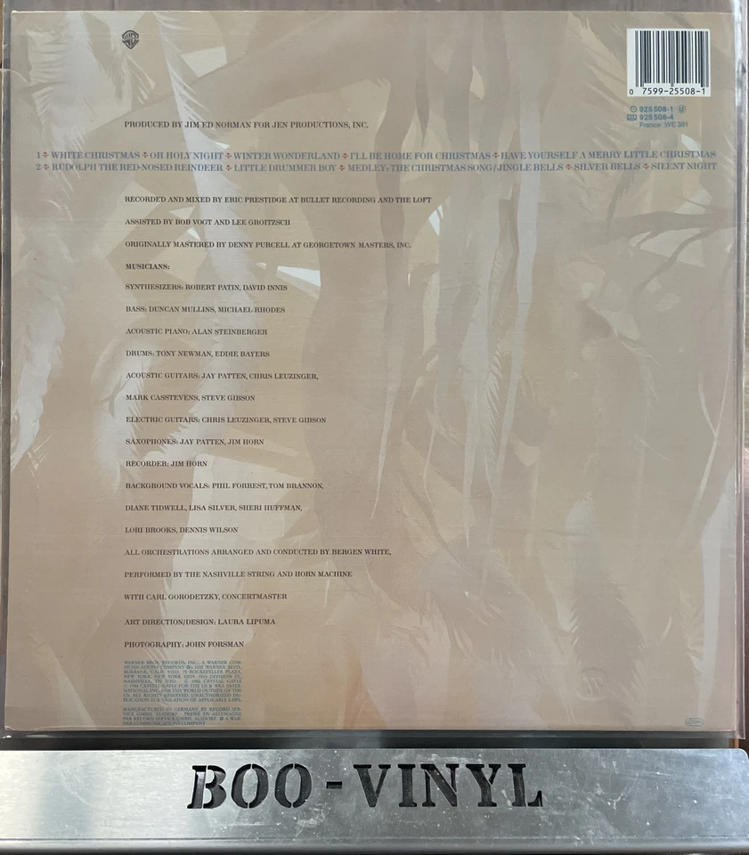 CRYSTAL GALE "A CRYSTAL CHRISTMAS " LP(1986) WARNER BROS 9255081 RECORD EX/NM - Image 2 of 4