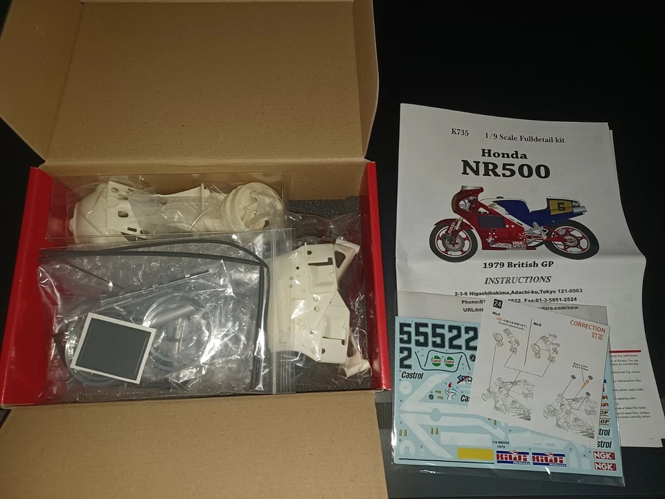 MODEL FACTORY HIRO MFH K735 HONDA NR500 1/9 RARE + N.54 E 55 RACERS MENG TAMIYA  - Immagine 3 di 4