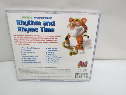 KID GENIUS RHYTHM & RHYME TIME CHILDREN'S MUSIC CD NURSERY RHYMES CAR TRAVEL - Picture 3 of 3
