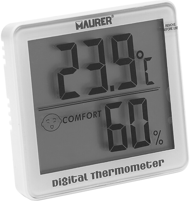 Maurer Termómetro DIGITALE Temperatura Humedad ' Nivel De Confort Código FI53613