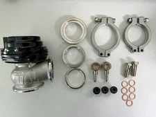 MVS 38mm External Turbo Wastegate Black - Fits Tial Springs & Flange - 22PSI USA