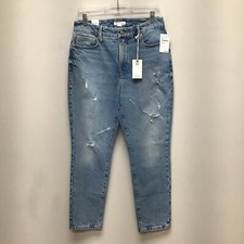 Good American Womens Indigo High Rise Denim Good Classic Skinny Jeans 4/27 New