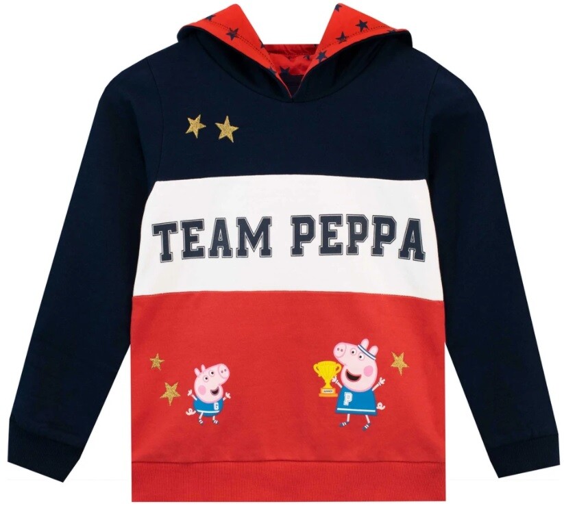 BNIP New Peppa Pig & George Hooded Sweatshirt Hoodie 18-24M - TEAM PEPPA
