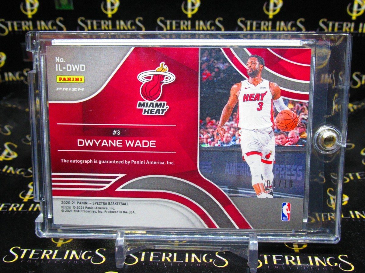 2020-21 PANINI SPECTRA Dwyane Wade AUTO GOLD PRIZM SSP #/10
