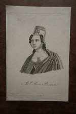 Miss ROSE PIERRET DE RHODEZ (PORTRAIT ENGRAVING 19th century, FUALDES AFFAIR