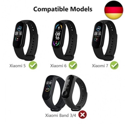 3er Pack Ersatz-Armbänder Für Xiaomi Mi Band 5/6 & Amazfit Band 5 – Weiches Silikon, Verstellbar | Fitness Tracker Zubehör