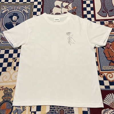 Soulland Rose Hand T-Shirt Men's XL Extra Large White Organic Cotton Crewneck