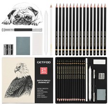 Drawing Sketching Pencil Set 21 Pack Art Pencil Kit with Graphite Pencils
