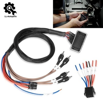 For Polaris Rzr Pro Xp Pro R Ride Command Add-on Amplifier Amp Rca Wire Harness