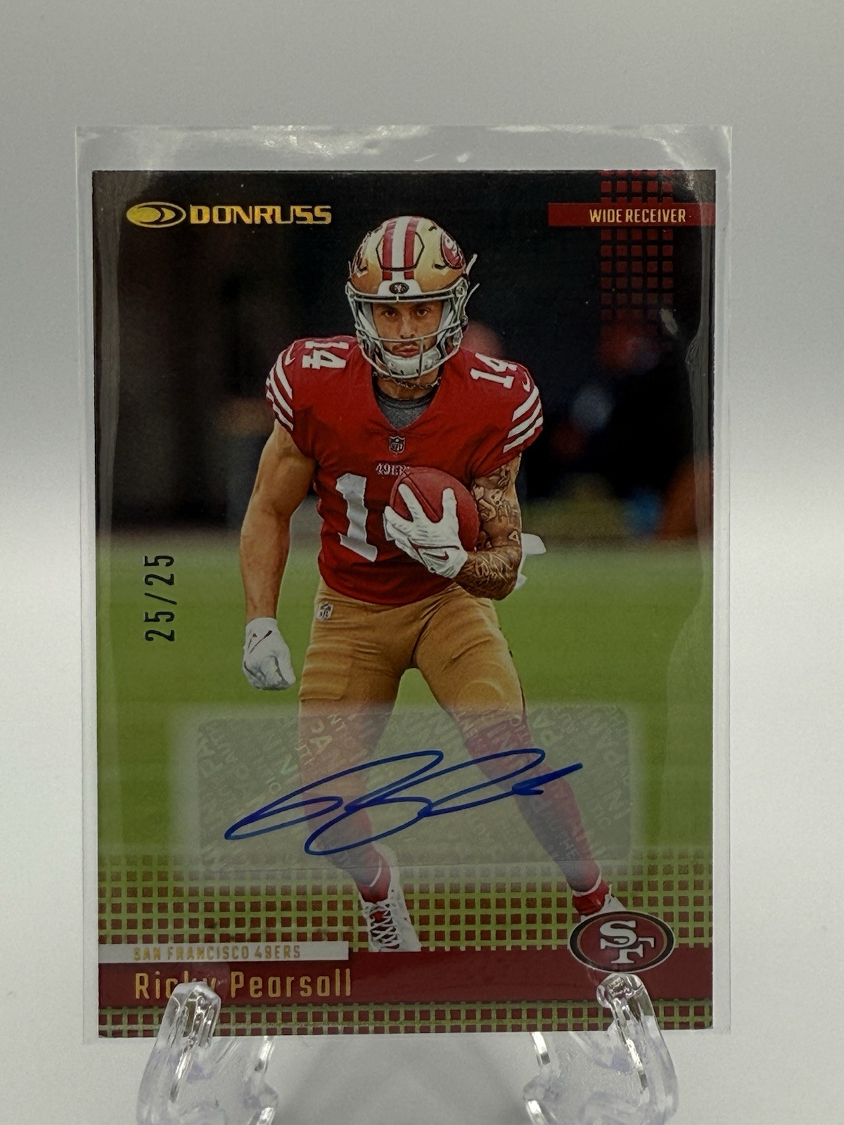 RICKY PEARSALL 2024 Donruss 2004 Retro Autographs 25/25 AUTO SP RC 49ers ROOKIE