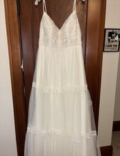NEW David  s Bridal Ivory Melissa Sweet Boho Inspired Size 16w Wedding Dress NWT