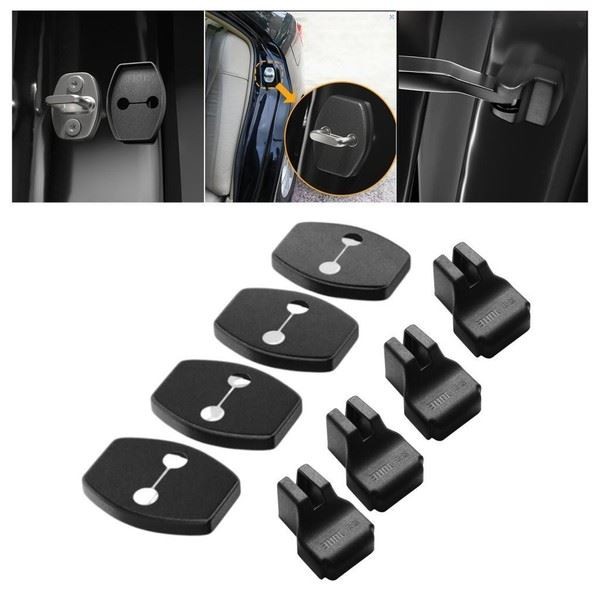 Eurowagens Car Door Lock Arm Hinge Protector Styling ZubehöR Abdeckungen-image