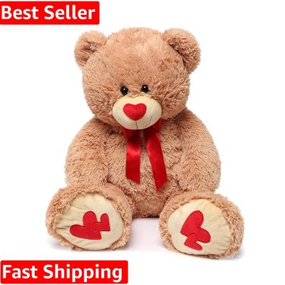 Love Heart Giant Teddy Bear, 36inch Big Love Bears with Bow Tie, Large Stuffe...