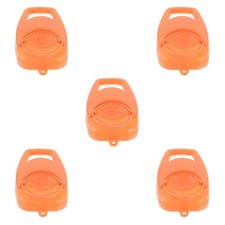 5Pcs Kitchen Dumpling Presser Orange PP Reusable Dough Press Easy to Use