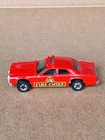 Vintage 1977 Mattel Hot Wheels Red Fire Chief Car Hong Kong.